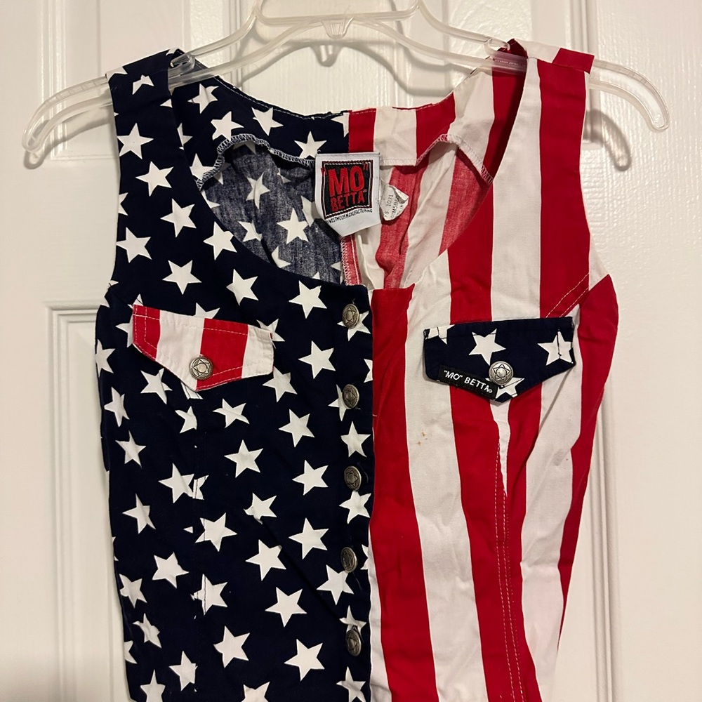 Mo Betta American Flag Sleeveless Top